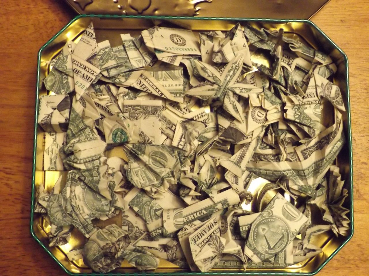 Joshua's-Origami-Folded-$1-Bills